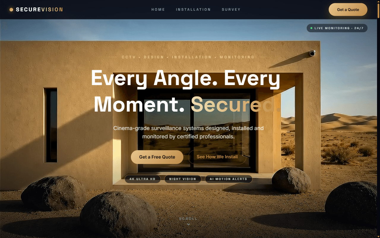 SecureVision website